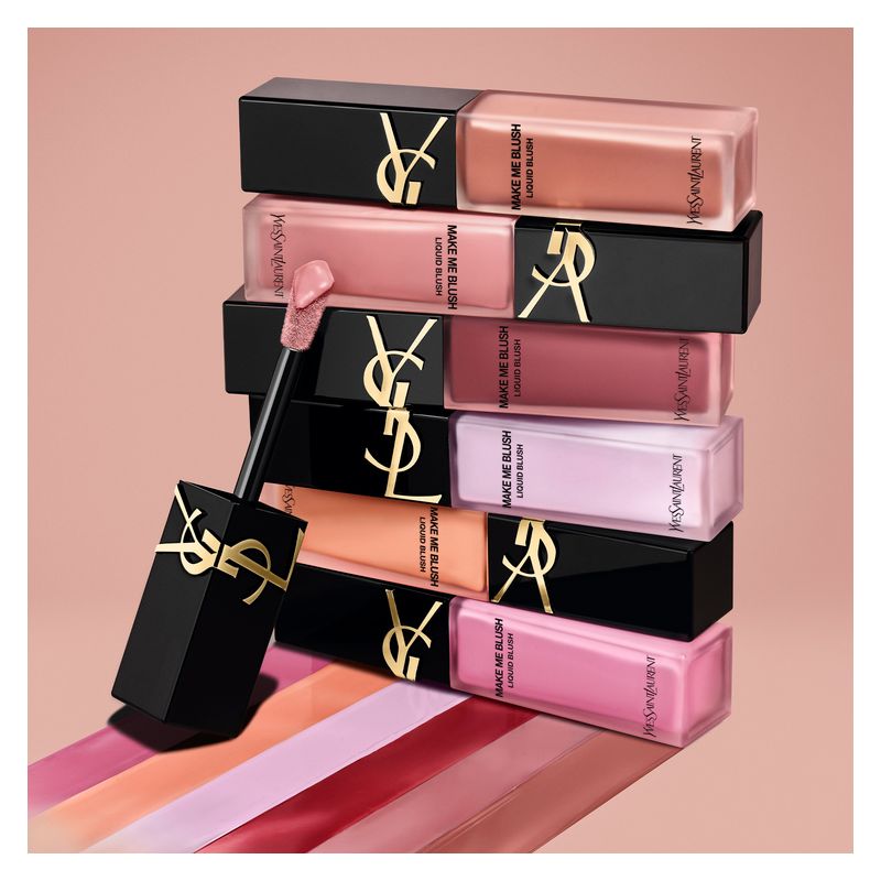 Yves Saint Laurent MAKE ME BLUSH, Blush Liquido Donna, 15 ml, 57 Coral Clash, Fard Viso a Lunga Tenuta per un Colorito Sano e Radioso Yves Saint Laurent MAKE ME BLUSH, Blush Liquido Donna, 15 ml, 57 Coral Clash, Fard Viso a Lunga Tenuta per un Colorito Sano e Radioso