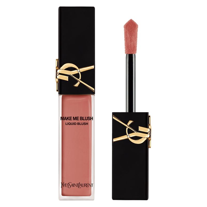 Yves Saint Laurent Make Me Blush, Blush Liquido, 37 Peachy Nude, 15 ml, Fard Viso Donna, Colore modulabile per un look naturale e radioso a lunga tenuta Yves Saint Laurent Make Me Blush, Blush Liquido, 37 Peachy Nude, 15 ml, Fard Viso Donna, Colore modulabile per un look naturale e radioso a lunga tenuta