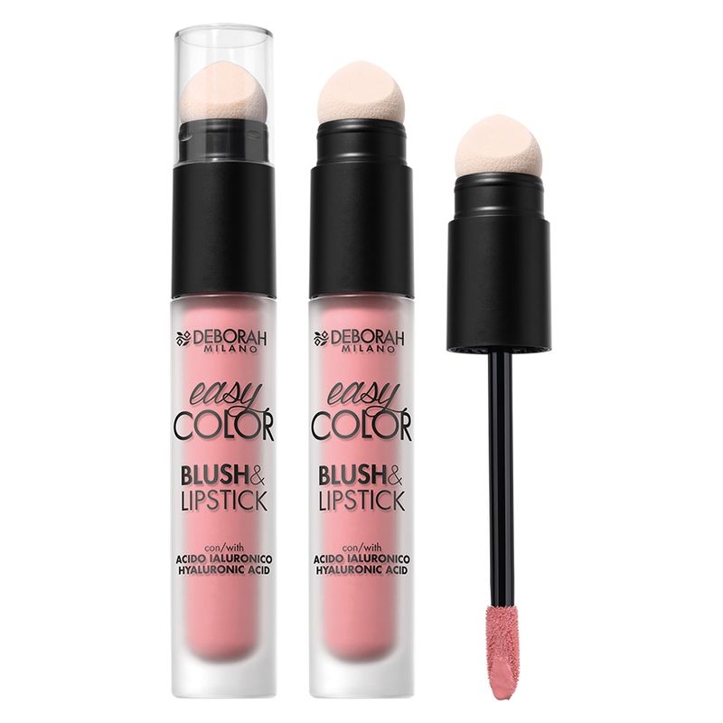 Deborah EASY COLOR BLUSH & LIPSTICK CON ACIDO IALURONICO