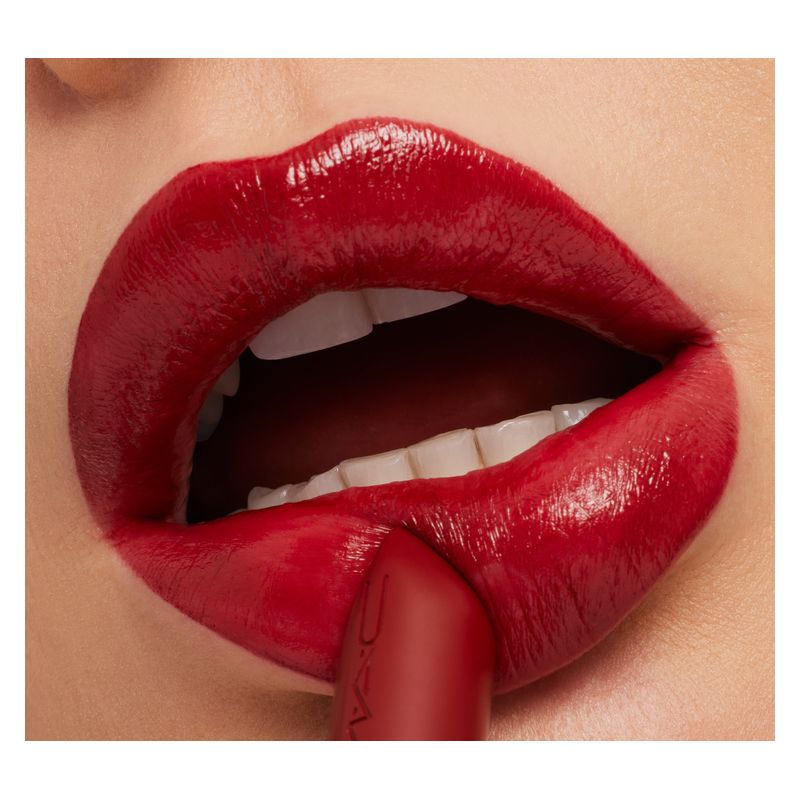 MAC M·A·Cximal Sleek Satin Lipstick, Rossetto DUBONNET, 3.5 g, Idratante Lunga Tenuta, Finish Satinato, Colore Intenso per Labbra Morbide
