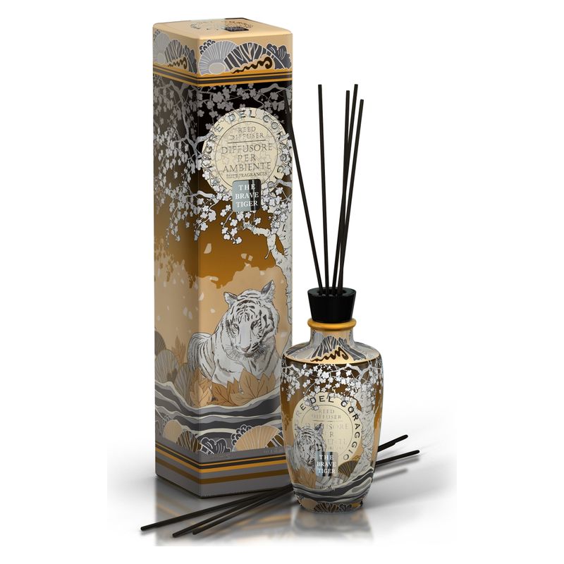 Nature&Home REED DIFFUSER THE BRAVE TIGER - DIFFUSORE PER AMBIENTE LA TIGRE DEL CORAGGIO