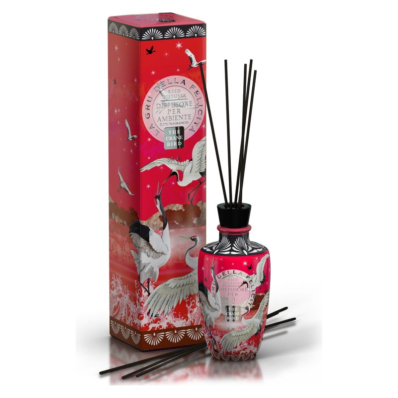 Nature&Home REED DIFFUSER THE CRANE BIRD - DIFFUSORE PER AMBIENTE LA GRU DELLA FELICITA'