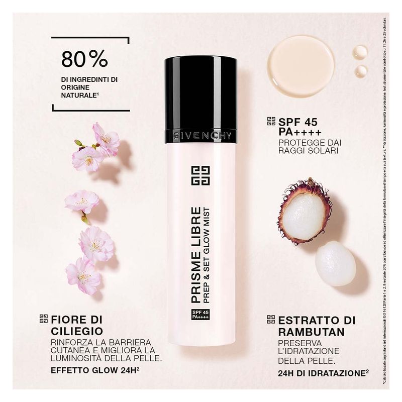 Givenchy PRISME LIBRE PREP & SET GLOW MIST - Spray Primer e Fissante – SPF 45 PA++++