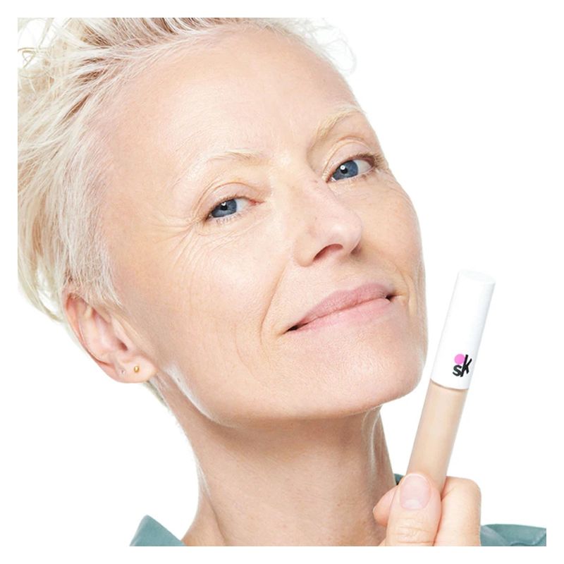 OVERSKIN Wake Up Cool, Illuminante Correttivo Contorno Occhi, 5,7 ml, 04 Lumi Sand, Azione Anti-borse e Occhiaie, Correttore Idratante e Uniformante