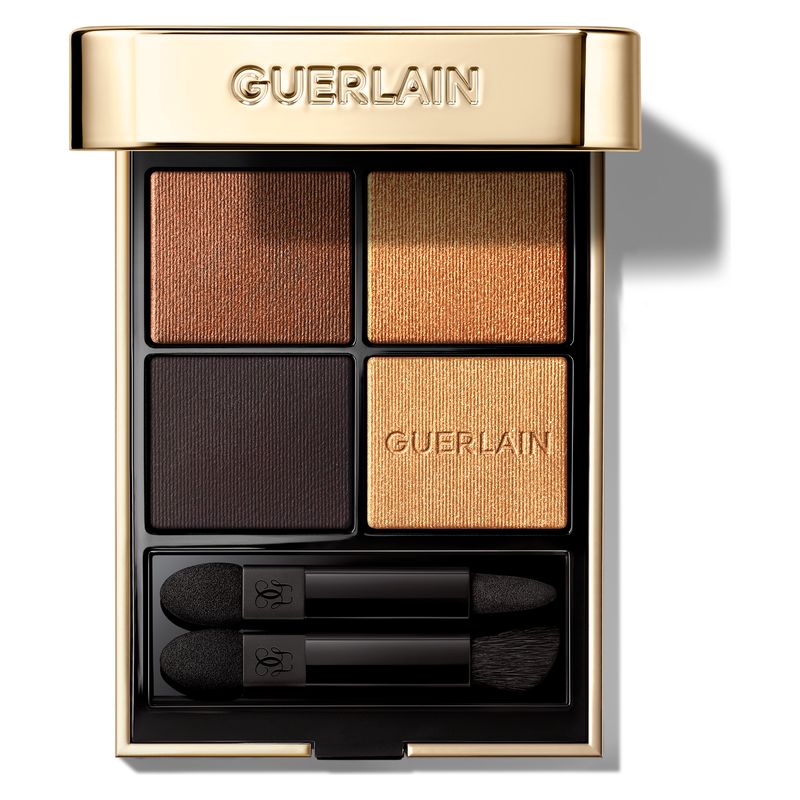 Guerlain Ombres G Palette Ombretti 4 Colori, 940 Royal Jungle, Lunga Tenuta e Multi-Finish, Texture Vellutata con Olio di Rosa, Make-Up Occhi Lusso