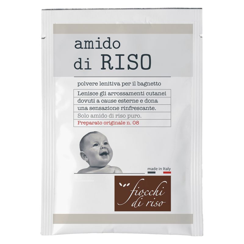 Fiocchi di Riso - AMIDO DI RISO POLVERE LENITIVA PER BAGNETTO Fiocchi di Riso - AMIDO DI RISO POLVERE LENITIVA PER BAGNETTO