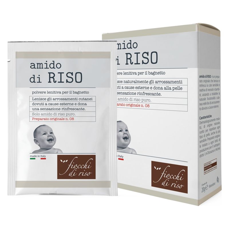 Fiocchi di Riso - Amido Di Riso Polvere Lenitiva Per Bagnetto Fiocchi di Riso - Amido Di Riso Polvere Lenitiva Per Bagnetto