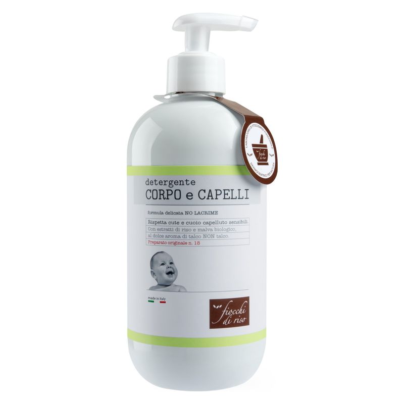 Fiocchi di Riso - Detergente Corpo E Capelli Con Estratti Di Riso, Malva Biologico E Talco Non Talco Fiocchi di Riso - Detergente Corpo E Capelli Con Estratti Di Riso, Malva Biologico E Talco Non Talco