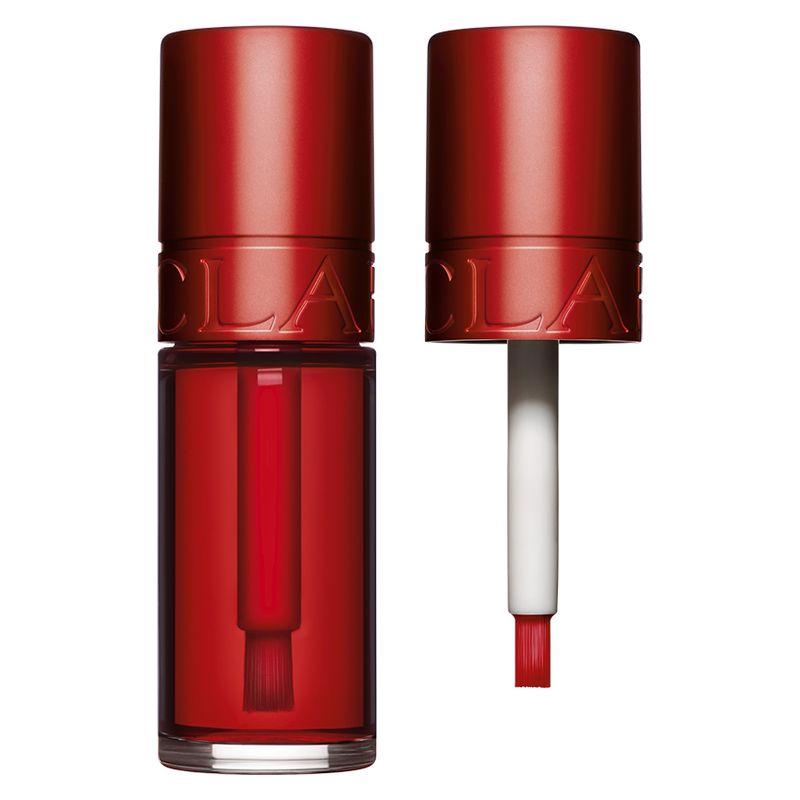 Clarins Water Lip Stain, Tinta Labbra Donna, 7 ml, Colore 03 Red Water,  Finish Matte, Rossetto Liquido a Lunga Tenuta e Idratante No Transfer