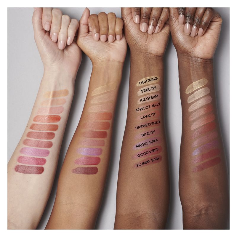 MAC Strobe Beam Liquid Blush, Fard Liquido Iridescente Donna, 4.3 ml, Tonalità UNSWEETENED, per un Glow Naturale e Luminoso, anche per Labbra