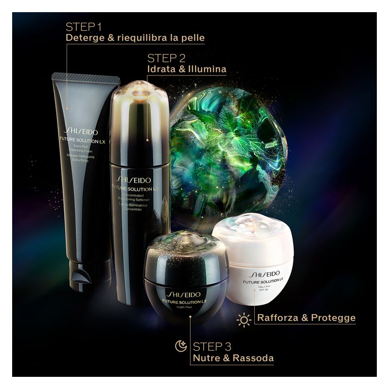 Shiseido Future Solution LX Intensive Firming Brilliance Serum, Siero Viso Donna 50 ml Ricarica, Trattamento Lusso Anti-età, Rassodante e Illuminante