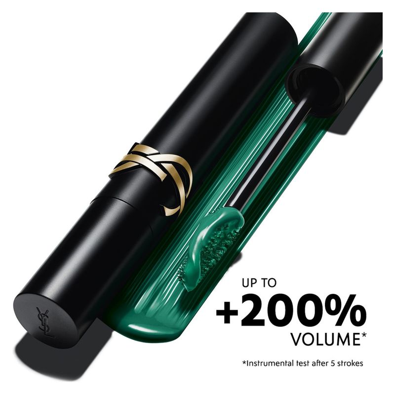 Yves Saint Laurent Mascara Lash Clash, Volume Estremo, Donna, 9 ml, 03 Scandalous Green, Lunga Tenuta 24H, Mascara Volumizzante per ciglia audaci