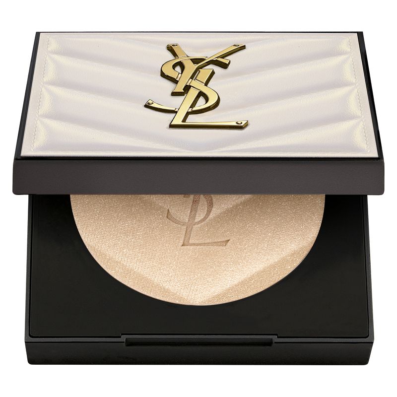 Yves Saint Laurent All Hours Hyper Luminize, Poudre Illuminatrice Versatile Donna, 5 g, 02 - Hypnotic Honey, Illuminante in polvere effetto glow Yves Saint Laurent All Hours Hyper Luminize, Poudre Illuminatrice Versatile Donna, 5 g, 02 - Hypnotic Honey, Illuminante in polvere effetto glow