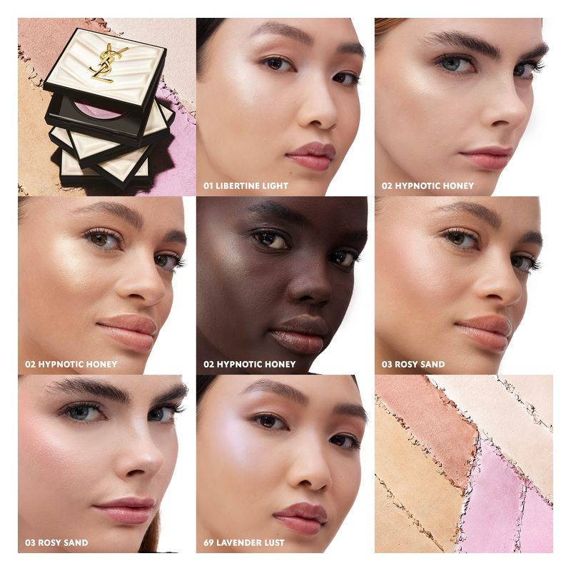 Yves Saint Laurent All Hours Hyper Luminize, Poudre Illuminatrice Versatile Donna, 5 g, 02 - Hypnotic Honey, Illuminante in polvere effetto glow Yves Saint Laurent All Hours Hyper Luminize, Poudre Illuminatrice Versatile Donna, 5 g, 02 - Hypnotic Honey, Illuminante in polvere effetto glow