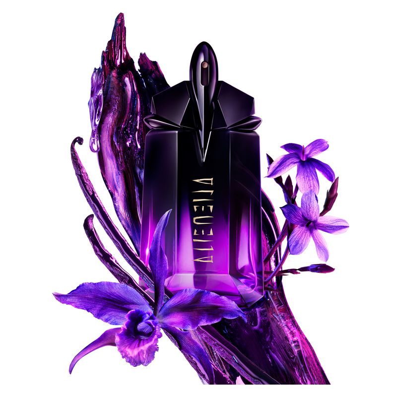 Mugler Alien Extraintense, Eau de Parfum Intense Donna, 90 ml Spray Ricaricabile, Profumo Ambrato Floreale con Vaniglia, Gelsomino e Cashmeran