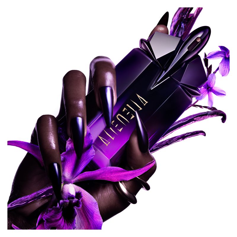 Mugler Alien Extraintense, Eau de Parfum Intense Donna, 90 ml Spray Ricaricabile, Profumo Ambrato Floreale con Vaniglia, Gelsomino e Cashmeran