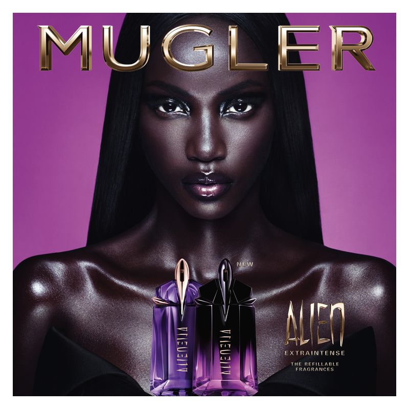Mugler Alien Extraintense, Eau de Parfum Intense Donna, 90 ml Spray Ricaricabile, Profumo Ambrato Floreale con Vaniglia, Gelsomino e Cashmeran