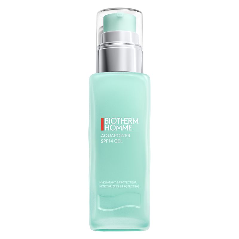 Biotherm HOMME AQUAPOWER SPF 14 GEL - Trattamento idratante anti-UV e anti-inquinamento
