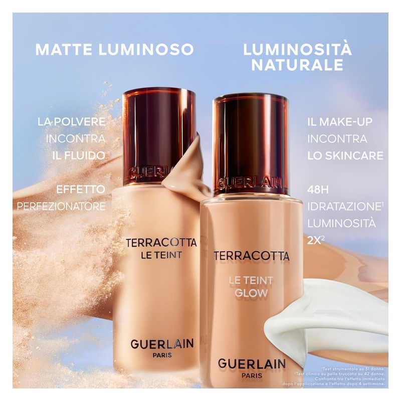 Guerlain TERRACOTTA LE TEINT GLOW - FONDOTINTA LUMINOSITÀ EFFETTO NATURALE A LUNGA TENUTA - NO TRANSFER