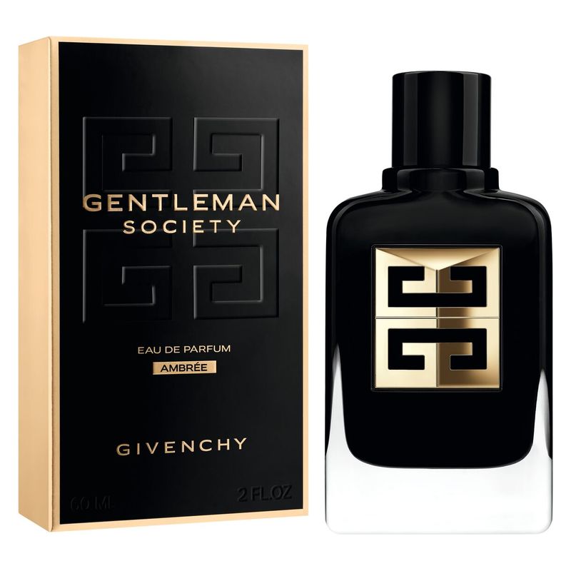 Givenchy Gentleman Society Ambrée, Eau de Parfum Uomo, 60 ml Spray, Profumo maschile legnoso floreale ambrato, intenso e sensuale Givenchy Gentleman Society Ambrée, Eau de Parfum Uomo, 60 ml Spray, Profumo maschile legnoso floreale ambrato, intenso e sensuale
