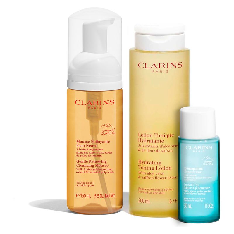 Clarins COFANETTO GLI ESSENZIALI DETERSIONE RIGENERANTE PELLI NORMALI