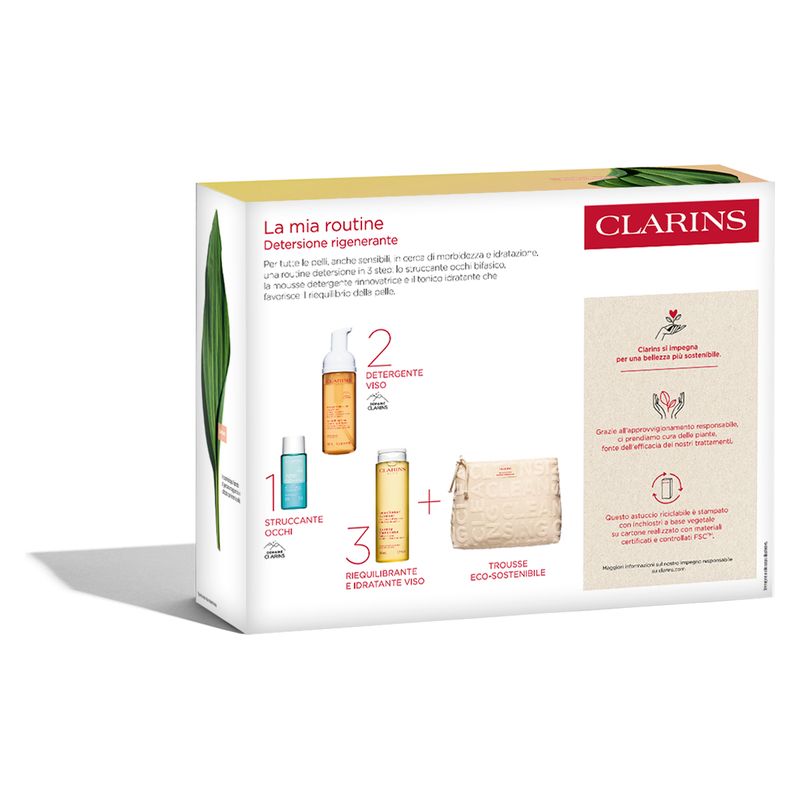 Clarins COFANETTO GLI ESSENZIALI DETERSIONE RIGENERANTE PELLI NORMALI