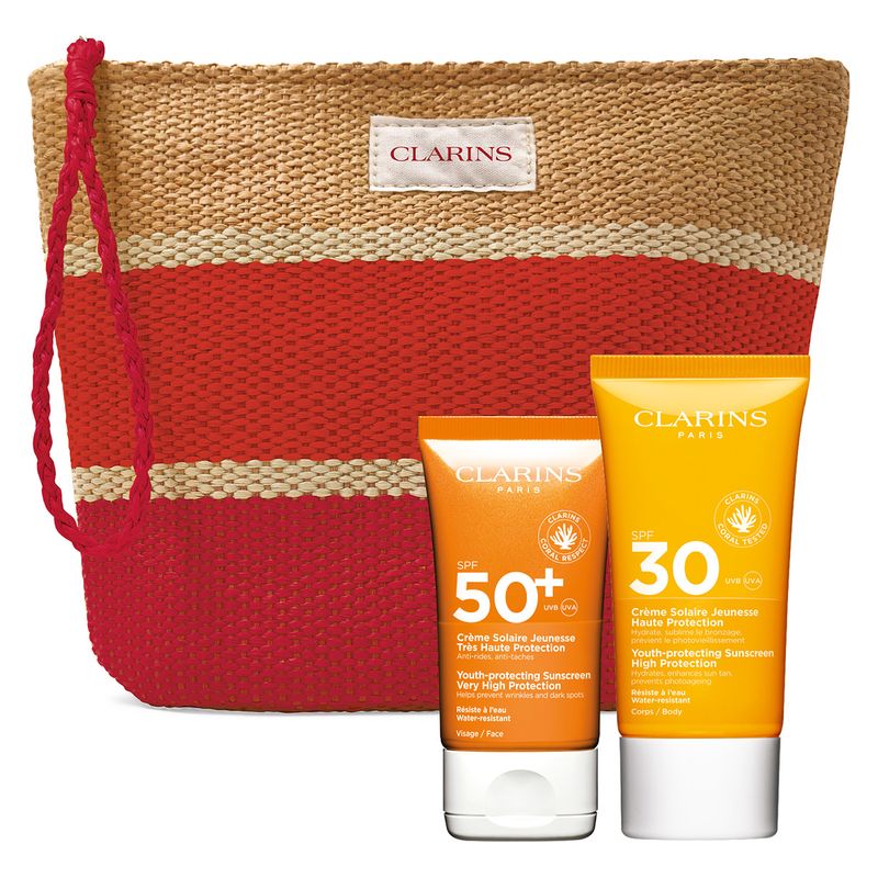 Clarins COFANETTO PROTEZONE SOLARE ANTI-ETÀ SPF 50+