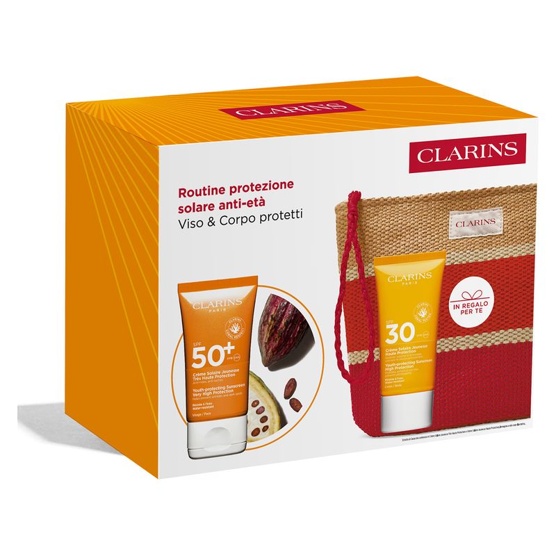 Clarins COFANETTO PROTEZONE SOLARE ANTI-ETÀ SPF 50+