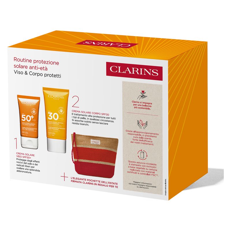 Clarins COFANETTO PROTEZONE SOLARE ANTI-ETÀ SPF 50+