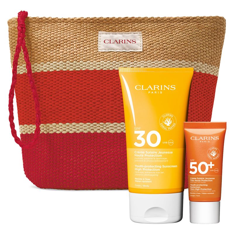 Clarins COFANETTO PROTEZONE SOLARE ANTI-ETÀ SPF 30