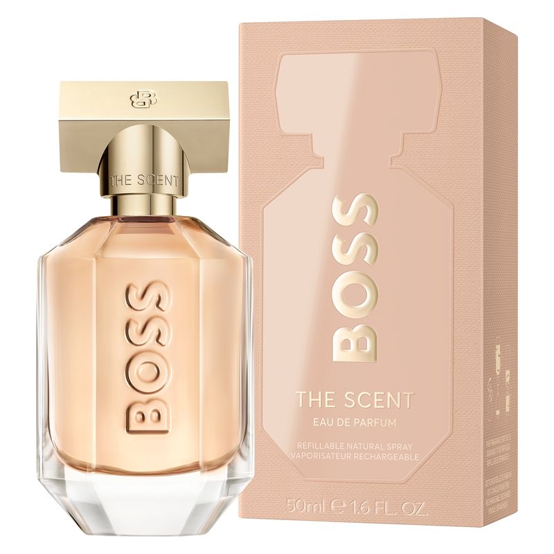 Hugo Boss The Scent For Her, Eau de Parfum Donna, 50 ml Spray, Profumo Ambrato Floreale con note di Pesca, Osmanto e Muschio Bianco, seducente Hugo Boss The Scent For Her, Eau de Parfum Donna, 50 ml Spray, Profumo Ambrato Floreale con note di Pesca, Osmanto e Muschio Bianco, seducente