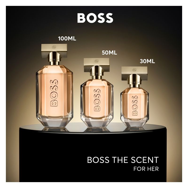 Hugo Boss The Scent For Her, Eau de Parfum Donna, 50 ml Spray, Profumo Ambrato Floreale con note di Pesca, Osmanto e Muschio Bianco, seducente Hugo Boss The Scent For Her, Eau de Parfum Donna, 50 ml Spray, Profumo Ambrato Floreale con note di Pesca, Osmanto e Muschio Bianco, seducente