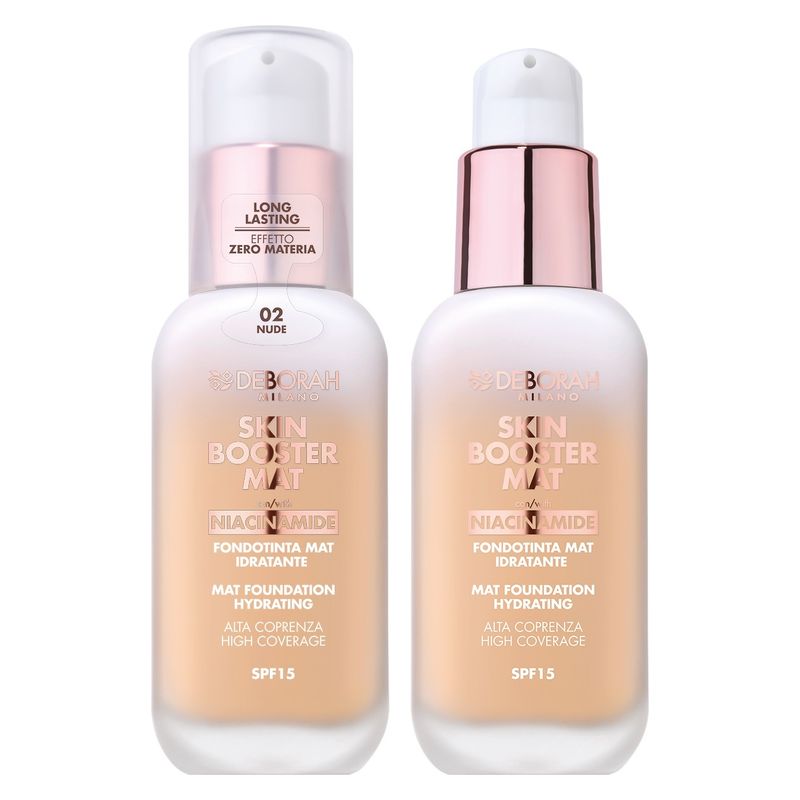 Deborah SKIN BOOSTER MAT FOUNDATION SPF 15 - FONDOTINTA MAT IDRATANTE