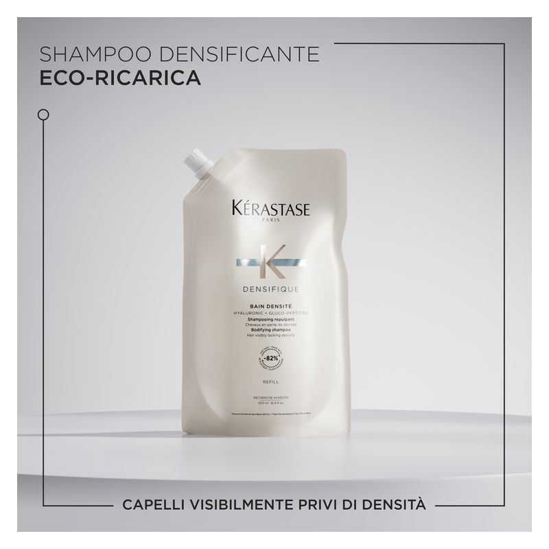 KÉRASTASE Densifique Bain Densit é, Shampoo Capelli Fini e Diradati, Ricarica 500 ml, Azione Ridensificante e Volumizzante per Capelli con poca densità KÉRASTASE Densifique Bain Densit é, Shampoo Capelli Fini e Diradati, Ricarica 500 ml, Azione Ridensificante e Volumizzante per Capelli con poca densità