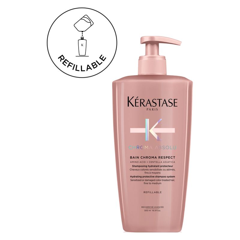 KÉRASTASE Chroma Absolue Bain Chroma Respect, Shampoo Protettivo Idratante, per Capelli Colorati Fini e Medi, 500 ml, Senza Solfati e Siliconi KÉRASTASE Chroma Absolue Bain Chroma Respect, Shampoo Protettivo Idratante, per Capelli Colorati Fini e Medi, 500 ml, Senza Solfati e Siliconi