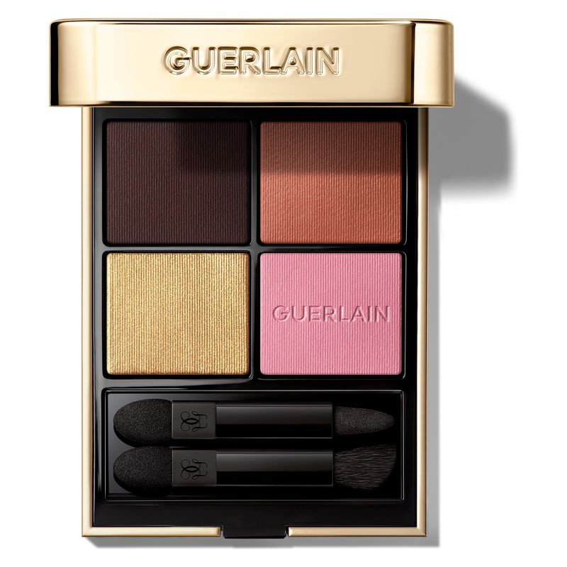 Guerlain Ombres G, Palette Ombretti 4 Colori, 555 Metal Butterfly, Lunga Tenuta, Make-up Occhi Donna con Finish Satinato, Mat, Metallizzato, Perlato