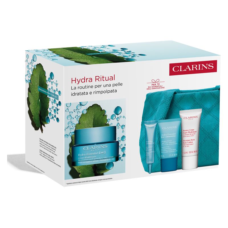 Clarins COFANETTO HYDRA RITUAL - LA ROUTINE PER UNA PELLE IDRATATA E RIMPOLPATA