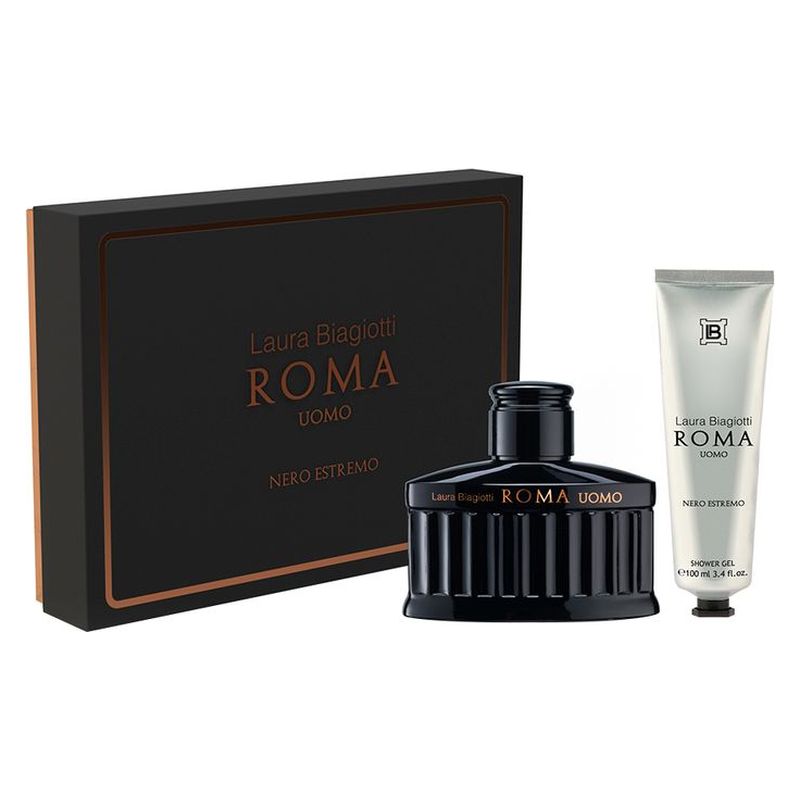 Laura Biagiotti Laura Biagiotti Roma Uomo Nero Estremo Eau De Parfum Intense 125 ML (Cofanetto)