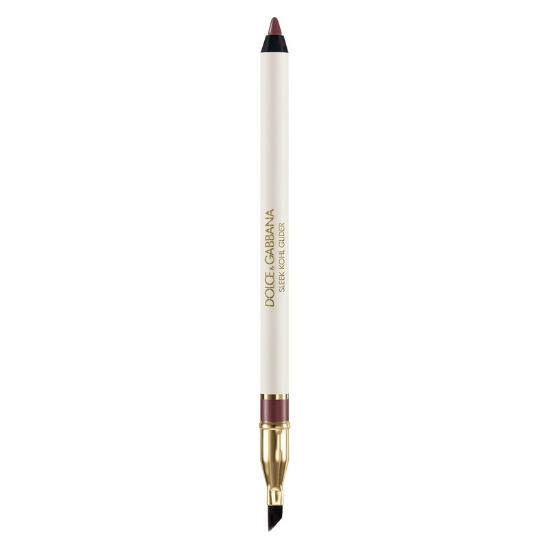Dolce & Gabbana Sleek Khol Glider, Matita Occhi Kohl 03 Roaring Burgundy, Lunga Tenuta 12H e Waterproof, Eyeliner con Pennello Sfumino angolato