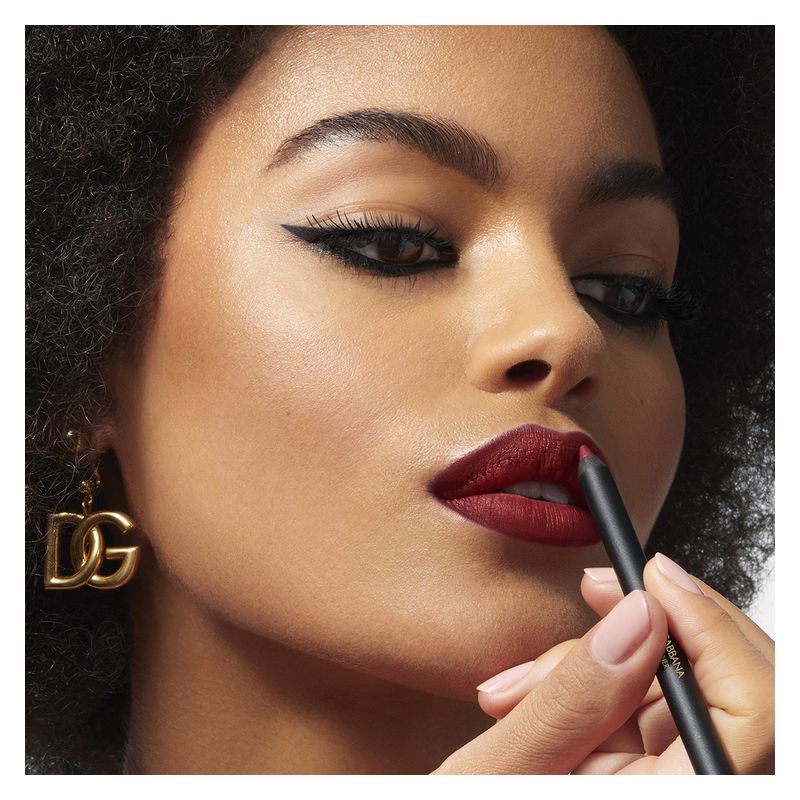 Dolce & Gabbana My Lip Overliner, Matita Labbra Donna 09 My Bright Red, Waterproof e Lunga Tenuta 8H, Contorno Labbra con Pennello Applicatore
