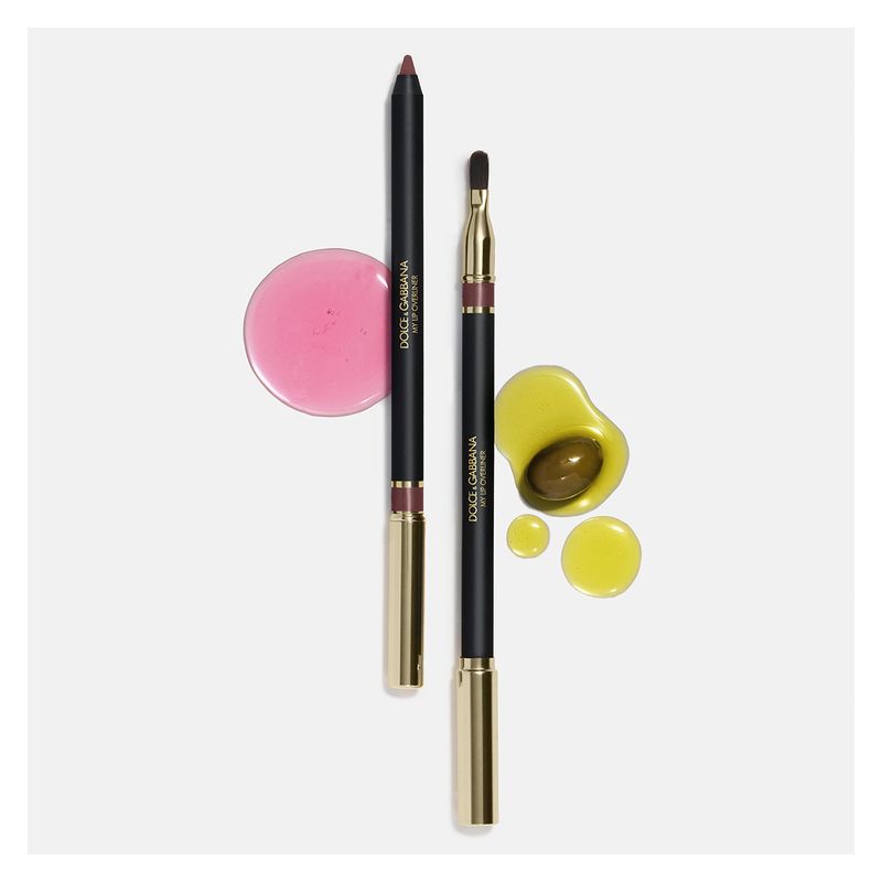 Dolce & Gabbana My Lip Overliner, Matita Labbra Donna 09 My Bright Red, Waterproof e Lunga Tenuta 8H, Contorno Labbra con Pennello Applicatore