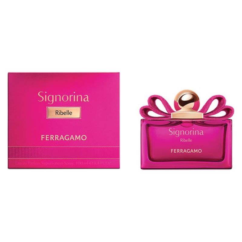 Salvatore Ferragamo Signorina Ribelle, Eau de Parfum Donna, 100 ml Spray, Profumo Floreale Gourmand, Fragranza orientale con Vaniglia e Latte di Cocco Salvatore Ferragamo Signorina Ribelle, Eau de Parfum Donna, 100 ml Spray, Profumo Floreale Gourmand, Fragranza orientale con Vaniglia e Latte di Cocco