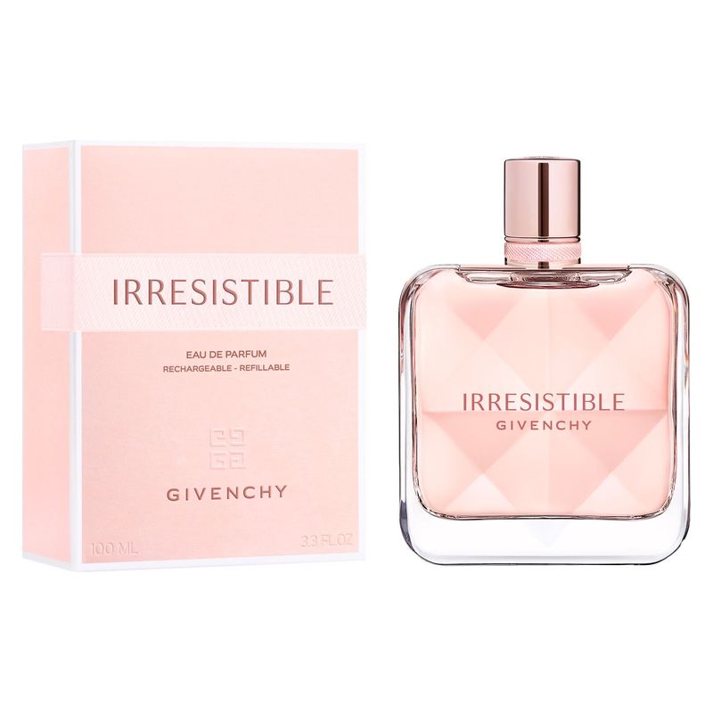 Givenchy Irresistible, Eau de Parfum Donna, 100 ml Ricaricabile, Profumo Floreale-Legnoso Fruttato con note di Pera, Rosa e Legno di Cedro Givenchy Irresistible, Eau de Parfum Donna, 100 ml Ricaricabile, Profumo Floreale-Legnoso Fruttato con note di Pera, Rosa e Legno di Cedro