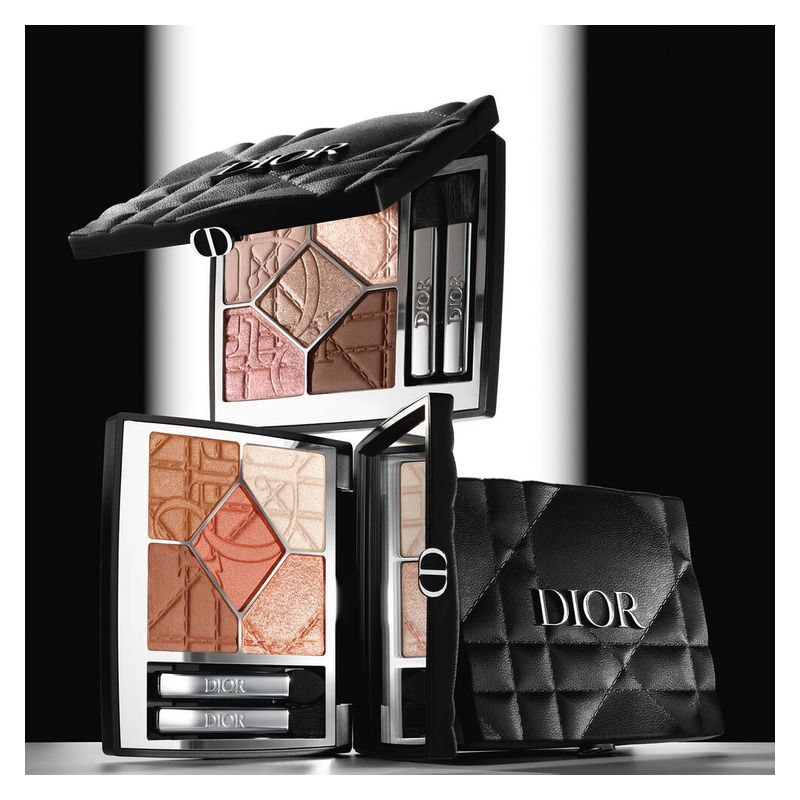 DIOR Diorshow 5 Couleurs, Palette Ombretti Lunga Tenuta, Edizione Limitata Cannage, Colore 857 Rose Organza, 7 g, Make-up occhi professionale