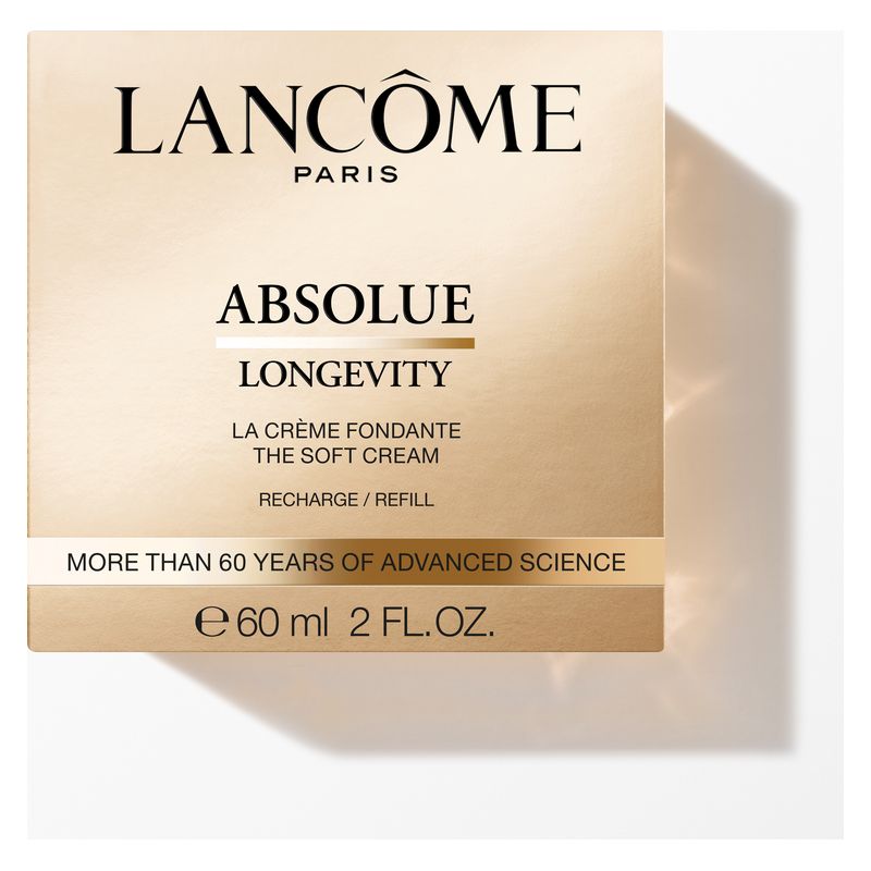 Lancome Absolue Longevity The Soft Cream, Crema Viso Antietà Donna, Ricarica 60 ml, Trattamento Rigenerante e Illuminante per Pelli mature e spente