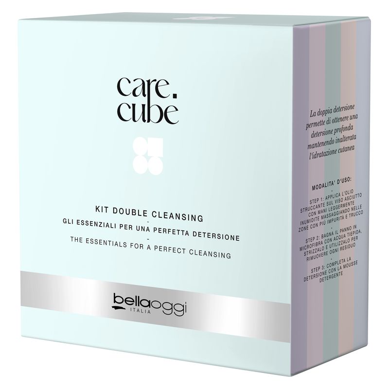 BELLAOGGI CARE CUBE KIT DOUBLE CLEANSING - GLI ESSENZIALI PER UNA PERFETTA DETERSIONE