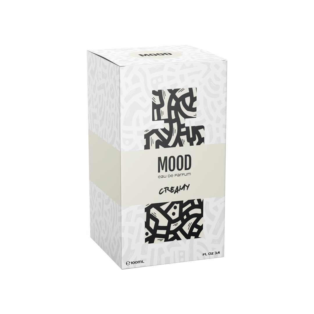 MOOD Creamy, Eau de Parfum Unisex, 100 ml Spray, Fragranza Gourmand con note di Caramello, Vaniglia e Miele, Profumo dolce e persistente MOOD Creamy, Eau de Parfum Unisex, 100 ml Spray, Fragranza Gourmand con note di Caramello, Vaniglia e Miele, Profumo dolce e persistente