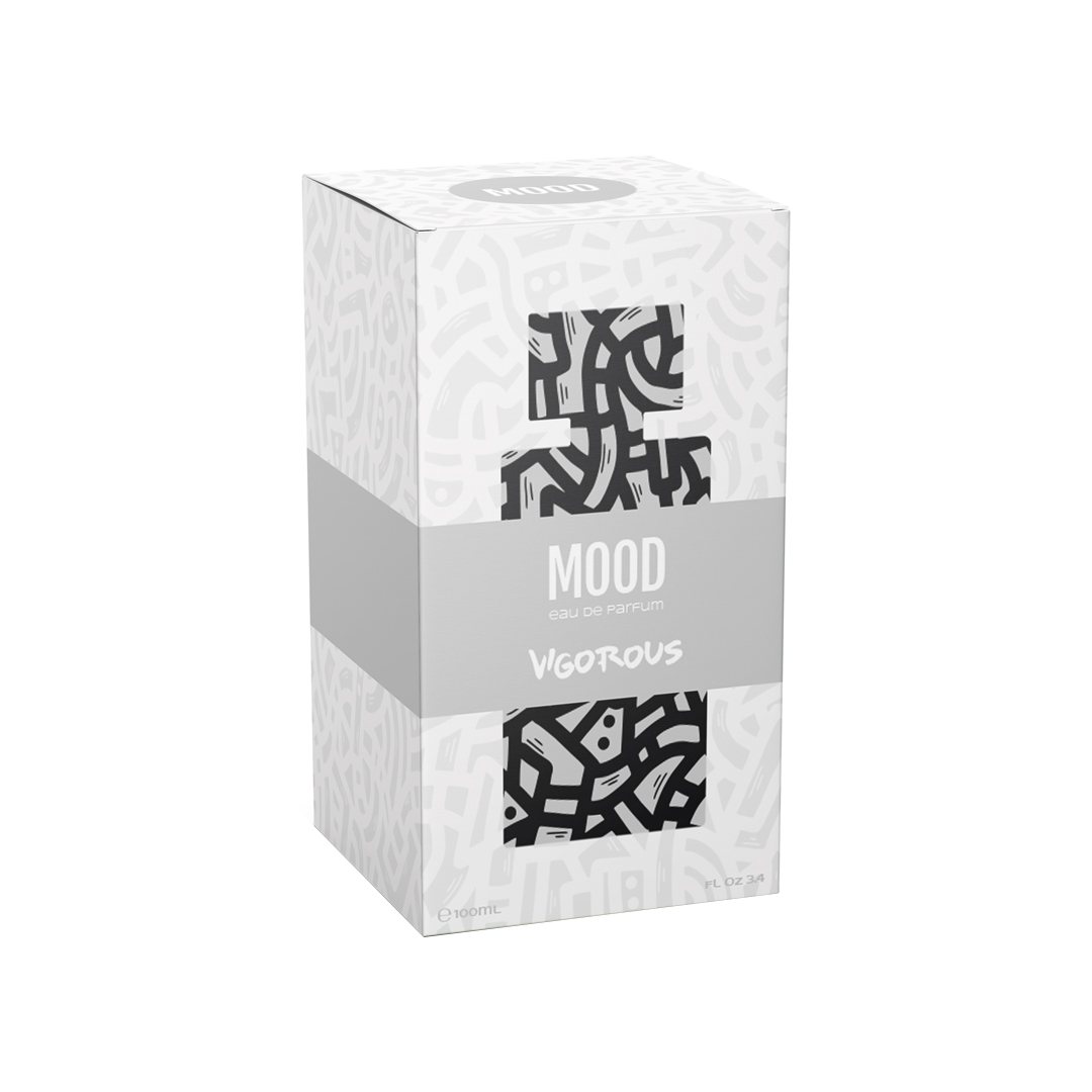MOOD Vigorous, Eau De Parfum Uomo, 100 ml Spray, Profumo maschile Ambrato Fougère con note di Pompelmo, Lavanda e Ambra Grigia, audace e potente MOOD Vigorous, Eau De Parfum Uomo, 100 ml Spray, Profumo maschile Ambrato Fougère con note di Pompelmo, Lavanda e Ambra Grigia, audace e potente