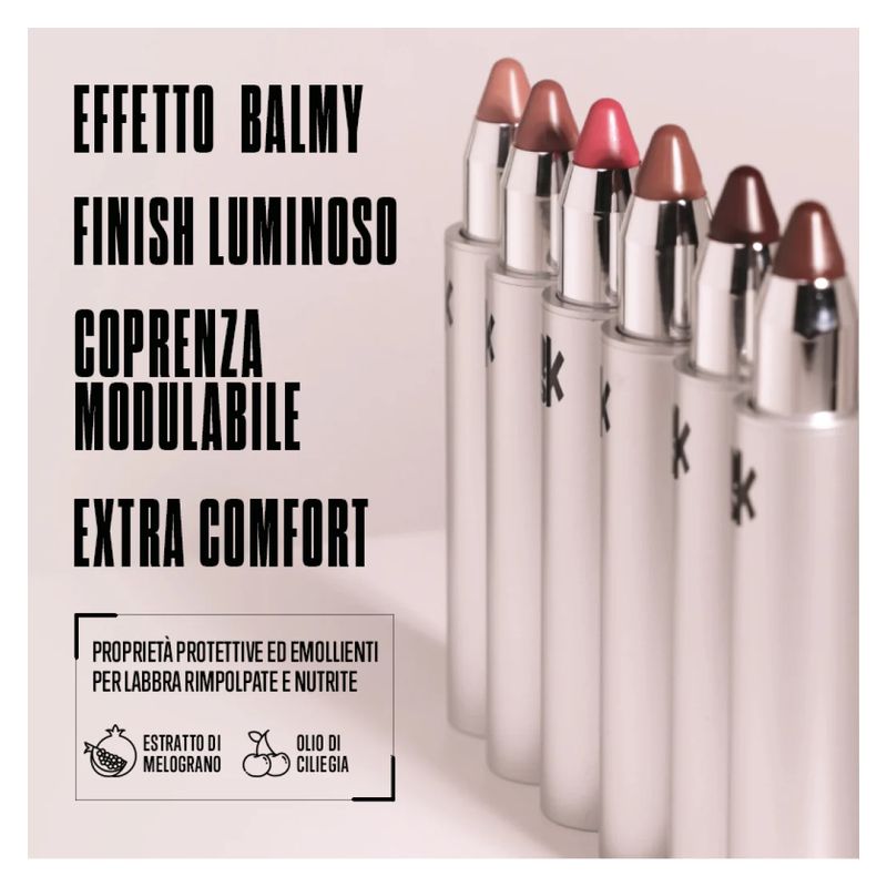 OVERSKIN CLICK'N KISS - SHINY - Shiny lipstick effetto balmy