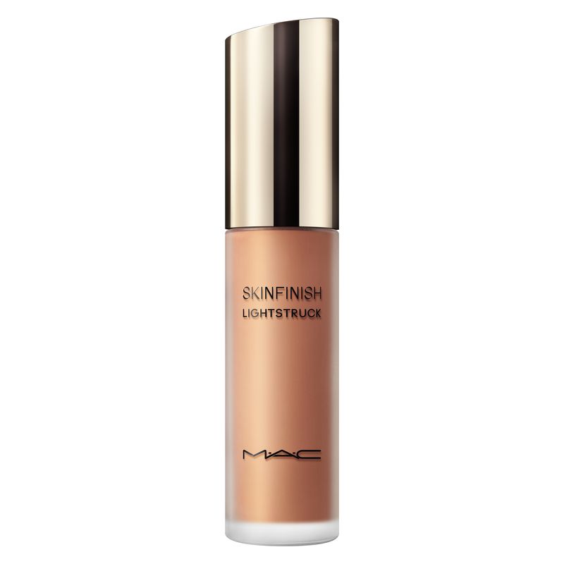 MAC Skinfinish Lightstruck Liquid Highlighter, Illuminante Liquido Champagne, 15 ml, Effetto Glass Skin, Idratazione 24h per un Viso Radioso MAC Skinfinish Lightstruck Liquid Highlighter, Illuminante Liquido Champagne, 15 ml, Effetto Glass Skin, Idratazione 24h per un Viso Radioso